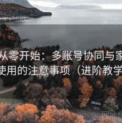 岛遇从零开始：多账号协同与家庭共享使用的注意事项（进阶教学版）