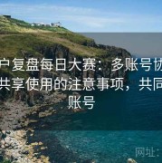 老用户复盘每日大赛：多账号协同与家庭共享使用的注意事项，共同管理账号