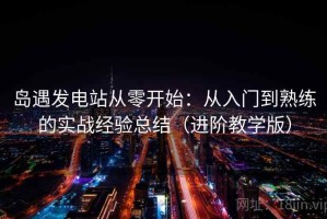 岛遇发电站从零开始：从入门到熟练的实战经验总结（进阶教学版）