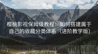 樱桃影视保姆级教程：如何搭建属于自己的收藏分类体系（进阶教学版）