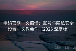 电鸽官网一文搞懂：账号与隐私安全设置一文教会你（2025 深度版）