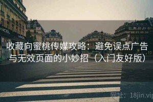 收藏向蜜桃传媒攻略：避免误点广告与无效页面的小妙招（入门友好版）