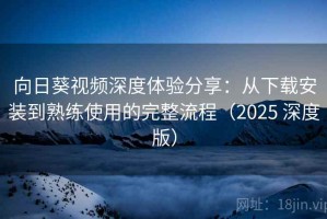 向日葵视频深度体验分享：从下载安装到熟练使用的完整流程（2025 深度版）