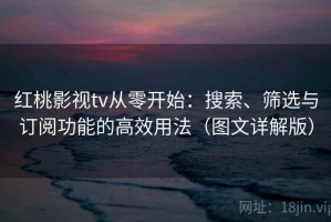 红桃影视tv从零开始：搜索、筛选与订阅功能的高效用法（图文详解版）