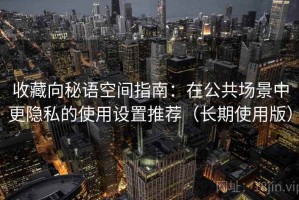 收藏向秘语空间指南：在公共场景中更隐私的使用设置推荐（长期使用版）