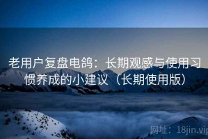 老用户复盘电鸽：长期观感与使用习惯养成的小建议（长期使用版）