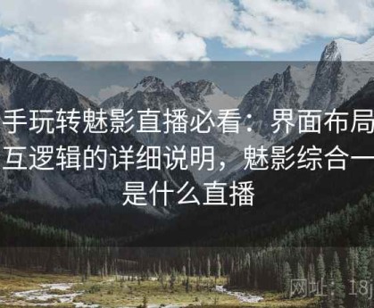 新手玩转魅影直播必看：界面布局与交互逻辑的详细说明，魅影综合一台是什么直播