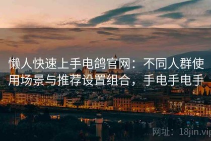 懒人快速上手电鸽官网：不同人群使用场景与推荐设置组合，手电手电手