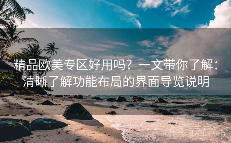 精品欧美专区好用吗？一文带你了解：清晰了解功能布局的界面导览说明