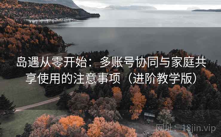 岛遇从零开始：多账号协同与家庭共享使用的注意事项（进阶教学版）