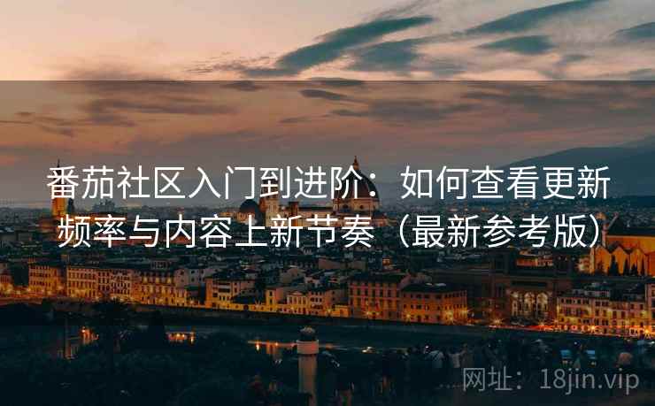 番茄社区入门到进阶：如何查看更新频率与内容上新节奏（最新参考版）