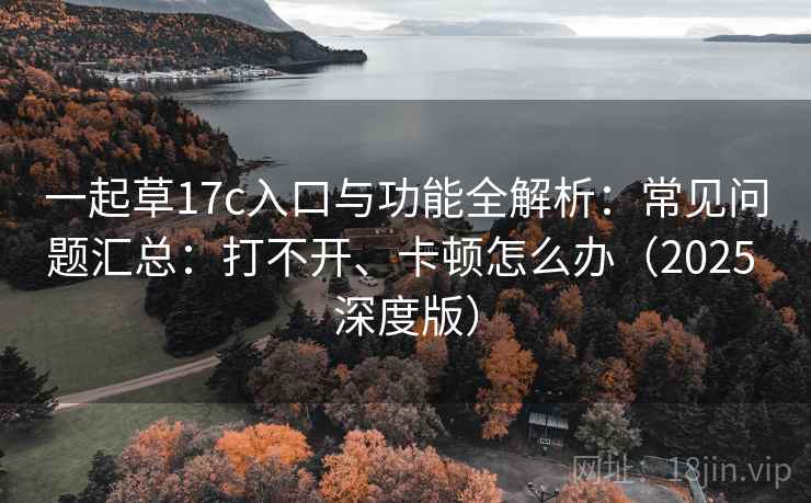 一起草17c入口与功能全解析：常见问题汇总：打不开、卡顿怎么办（2025 深度版）