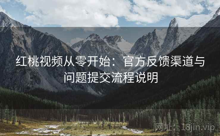 红桃视频从零开始:官方反馈渠道与问题提交流程说明 红桃视频从零开始:官方反馈渠道与问题提交流程说明