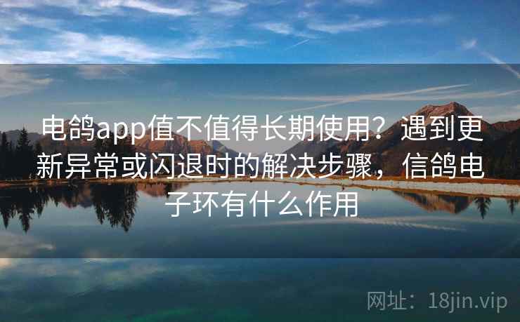 电鸽app值不值得长期使用?遇到更新异常或闪退时的解决步骤,信鸽电子环有什么作用 电鸽app值不值得长期使用?遇到更新异常或闪退时的解决步骤,信鸽电子环有什么作用